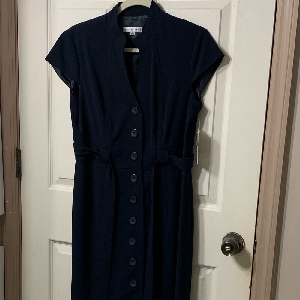 New with tags Cap sleeved navy dress